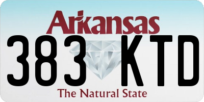 AR license plate 383KTD
