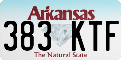 AR license plate 383KTF