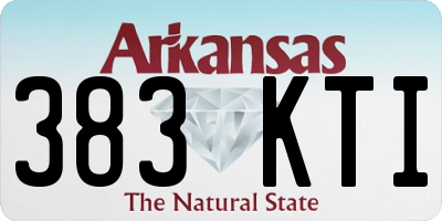 AR license plate 383KTI