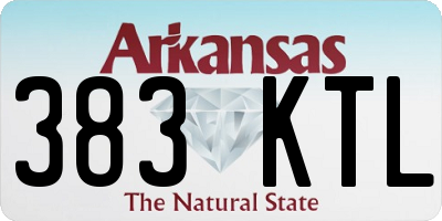 AR license plate 383KTL
