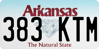 AR license plate 383KTM