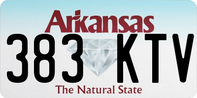 AR license plate 383KTV