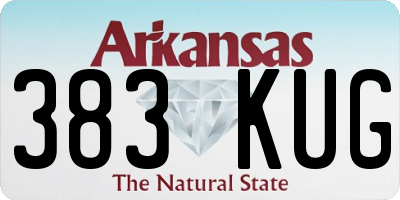 AR license plate 383KUG