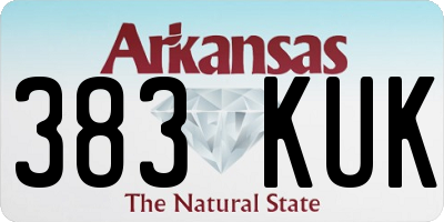AR license plate 383KUK