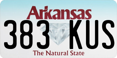 AR license plate 383KUS