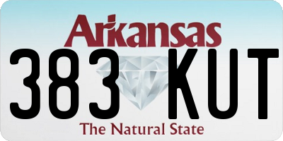 AR license plate 383KUT