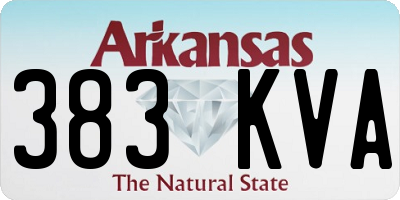AR license plate 383KVA