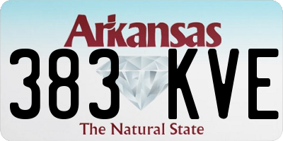 AR license plate 383KVE