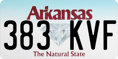 AR license plate 383KVF
