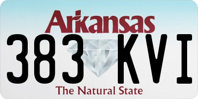 AR license plate 383KVI