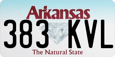 AR license plate 383KVL