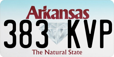 AR license plate 383KVP
