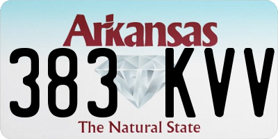 AR license plate 383KVV