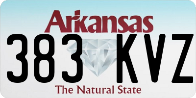 AR license plate 383KVZ