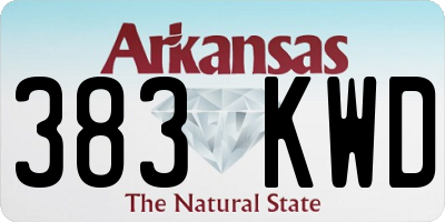 AR license plate 383KWD