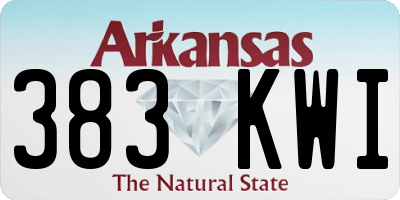 AR license plate 383KWI