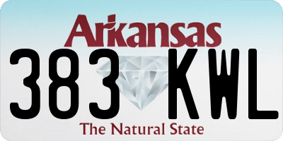 AR license plate 383KWL