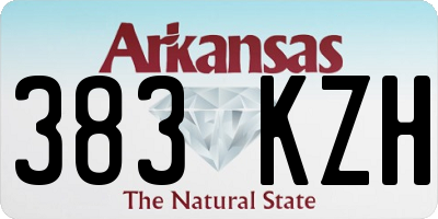 AR license plate 383KZH