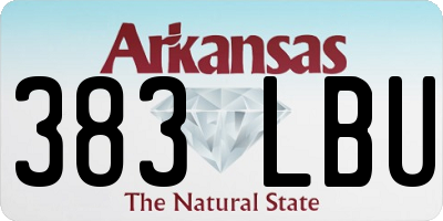 AR license plate 383LBU