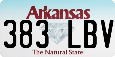 AR license plate 383LBV
