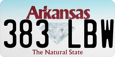 AR license plate 383LBW