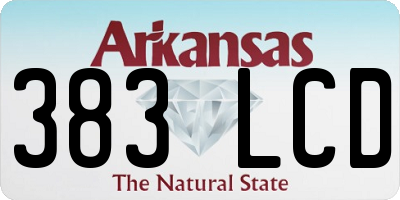 AR license plate 383LCD