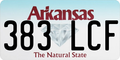 AR license plate 383LCF
