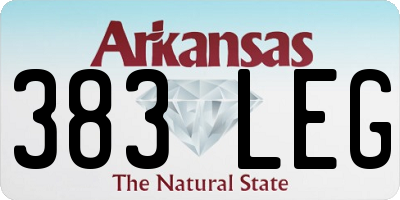 AR license plate 383LEG