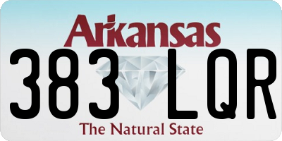 AR license plate 383LQR
