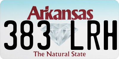 AR license plate 383LRH