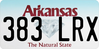 AR license plate 383LRX
