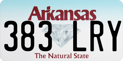 AR license plate 383LRY