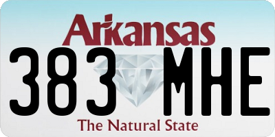 AR license plate 383MHE