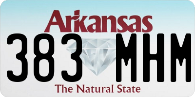 AR license plate 383MHM