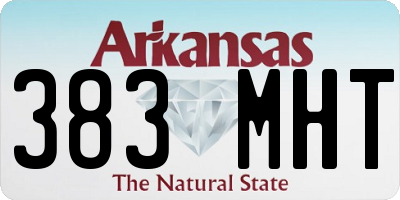 AR license plate 383MHT