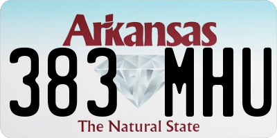 AR license plate 383MHU