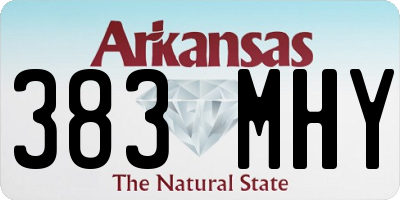 AR license plate 383MHY