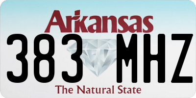 AR license plate 383MHZ