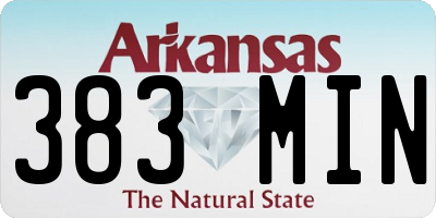 AR license plate 383MIN
