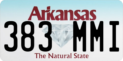 AR license plate 383MMI