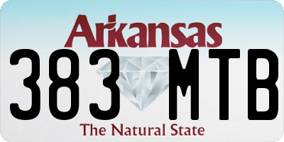 AR license plate 383MTB