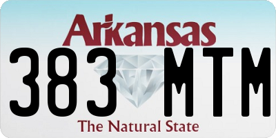 AR license plate 383MTM