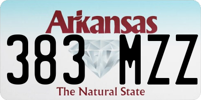 AR license plate 383MZZ