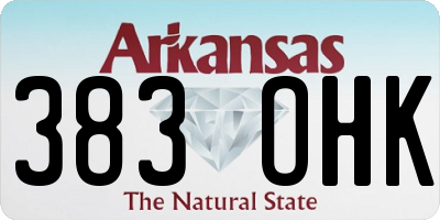 AR license plate 383OHK