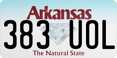 AR license plate 383UOL