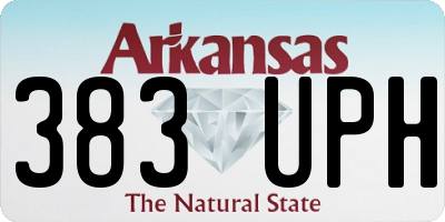 AR license plate 383UPH