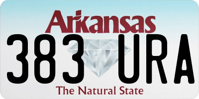 AR license plate 383URA