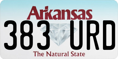 AR license plate 383URD