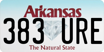 AR license plate 383URE