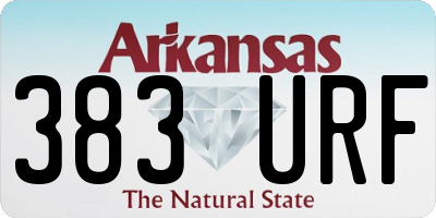 AR license plate 383URF